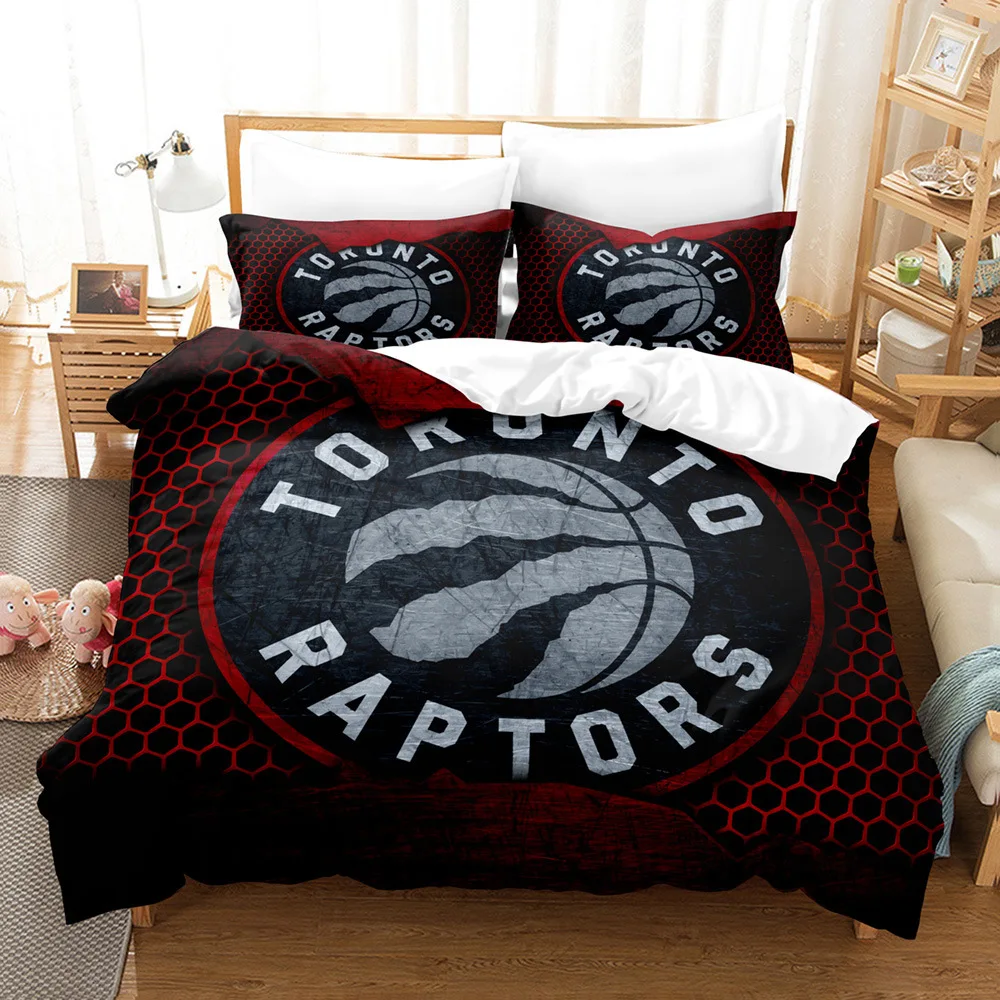 New Basketball Duvet Cover For Teen Boy Single Queen Soft Bedspread Comforter Cover Zipper Design Bedding Set And Pillowcases