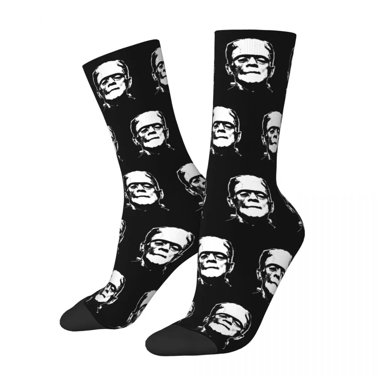 

New Men's Socks Casual Frankenstein Sock Monster Karloff Dracula Horror Sport Women's Stockings Spring Summer Autumn Winter