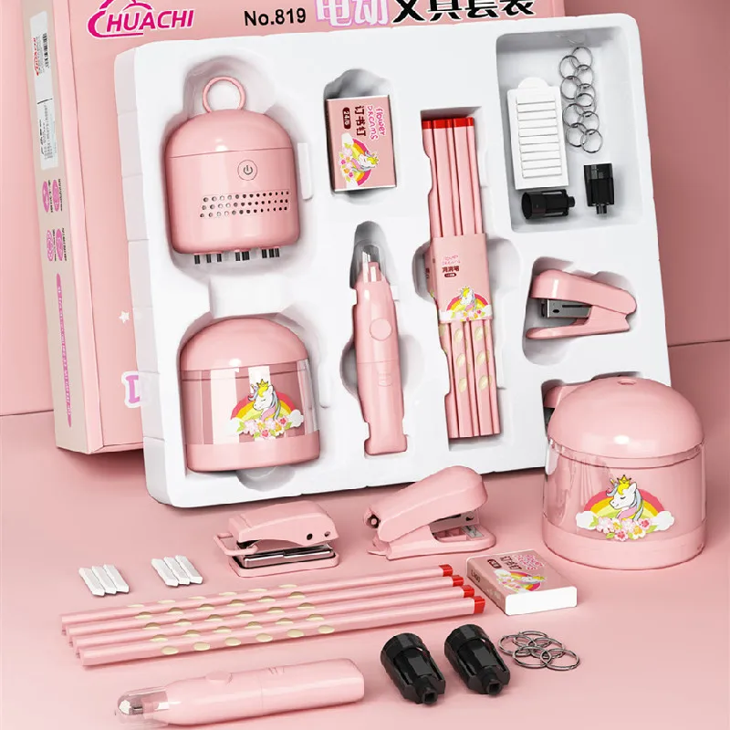 

Электрическая точилка для карандашей, набор канцелярии