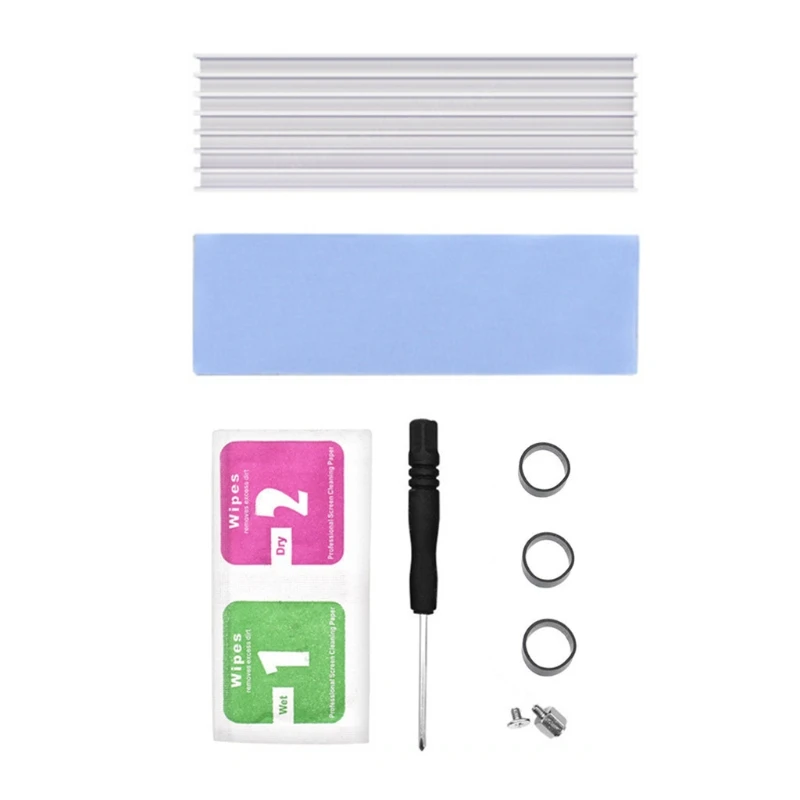 Алюминий для M.2 2280 SSD Радиатор Кулер Твердотельный радиатор жесткого диска M2 NVM