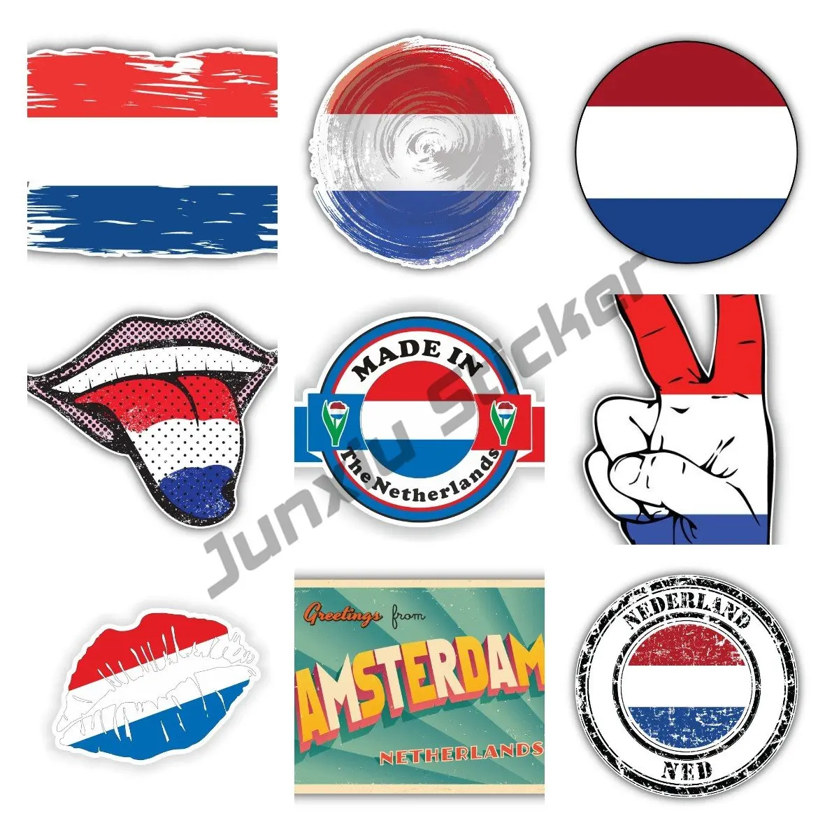 

Netherlands Seal Sticker Round Flag The Coat of Arms for Laptop Book Fridge Guitar Motorcycle Helmet ToolBox Waterproof