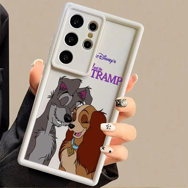 Чехол Lady And Tramp Disney для Samsung S23 S24 S22 Ultra S20 FE S21 Plus Angel Eye Ladder Противоударный чехол