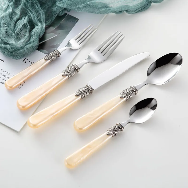 Acrylic Handle Luxury Dinnerware