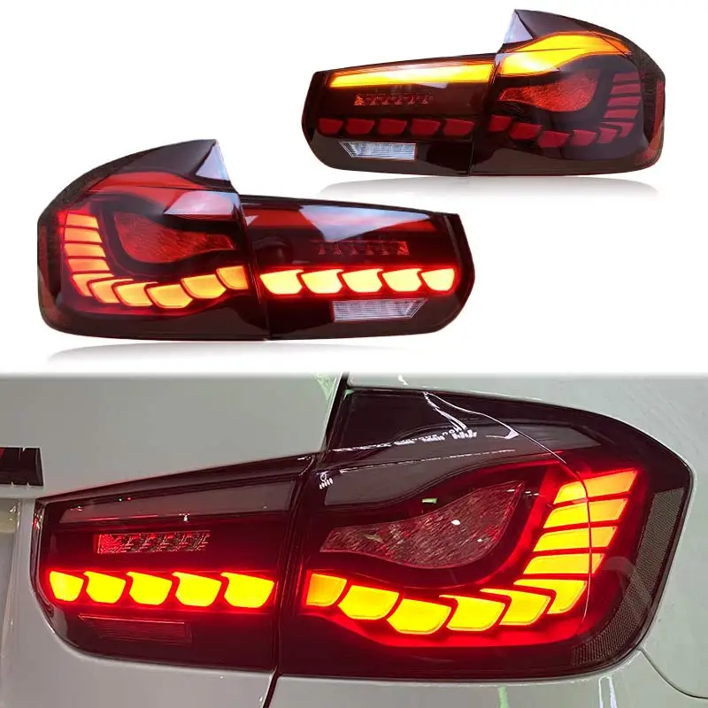 Фото Задние фонари J ONE LED для BMW 3 серии F30 F80 2012-2019 в стиле GTS с динамическими указателями поворота, установка Plug & Play. №1