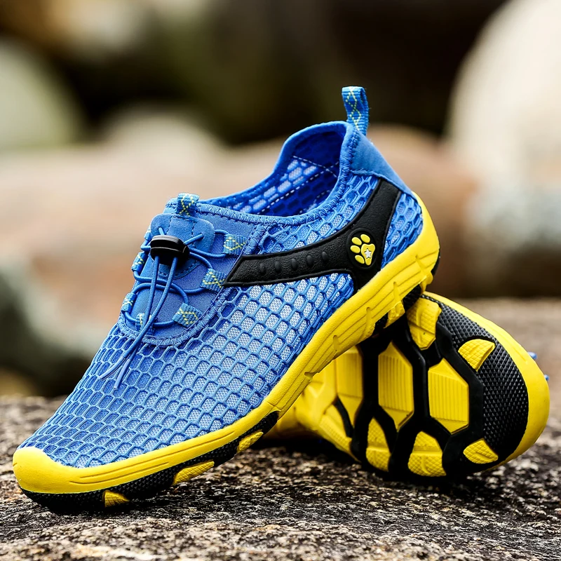 

Summer Men's Shoes Casual Breathable Aqua Shoes for Men Outdoor Camping Beach Sea Mules Non-slip Sneakers Women Swimming Diving