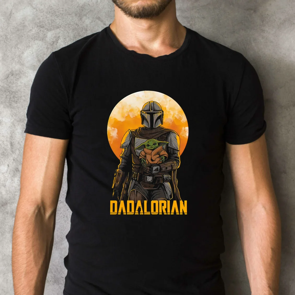 

War men Stars Dadalorians Classic Black T-Shirt Father's Day Gift