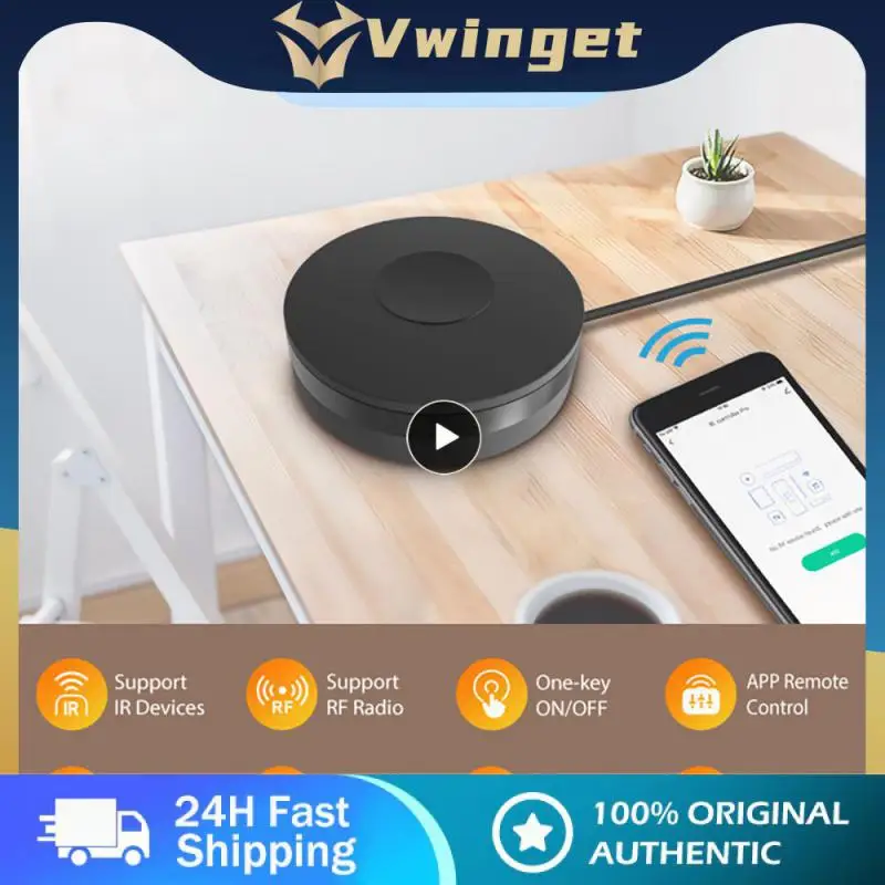 

1~8PCS 1-CoRui Tuya Wifi IR RF Remote Control Smart Universal Infrared Smart Home Control For TV DVD AUD AC Wireless Alexa