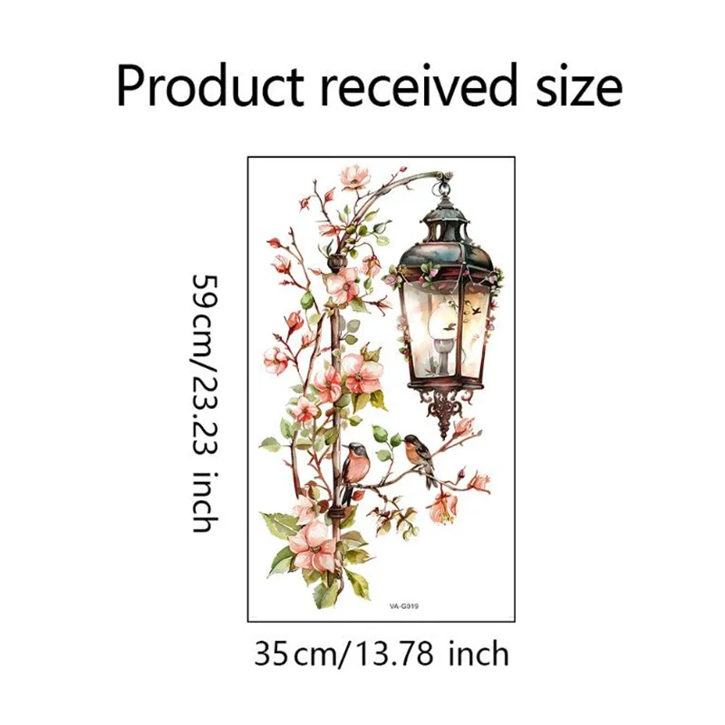 

Настенная наклейка HANDANWEIRAN Птицы на цветке 35*59 см