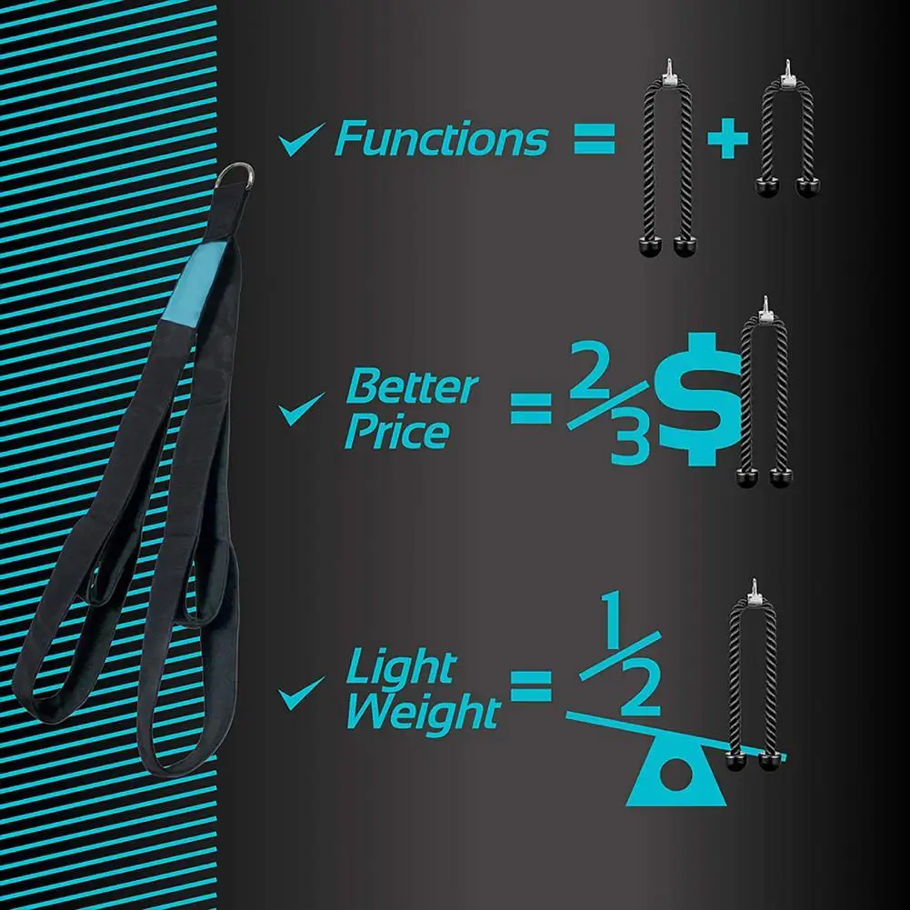 

Exercise Band Useful Muscle Training Shaping Pull Rope Cushion Lining Wear-resistant Pull Down Rope