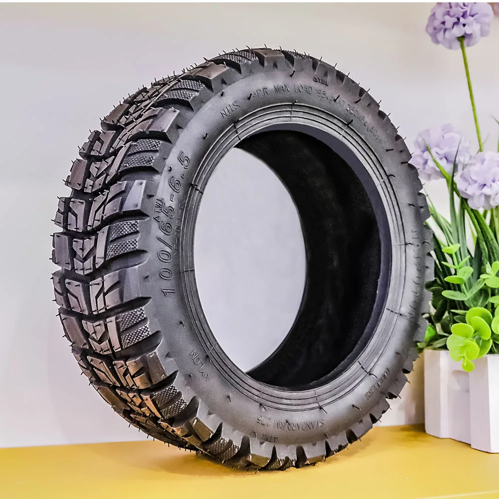 

100/65-6.5 Thickened Vacuum Tire 11 Inch Electric Scooter Modified Tire Off-Road Tubeless Tyre with Nozzle accessories