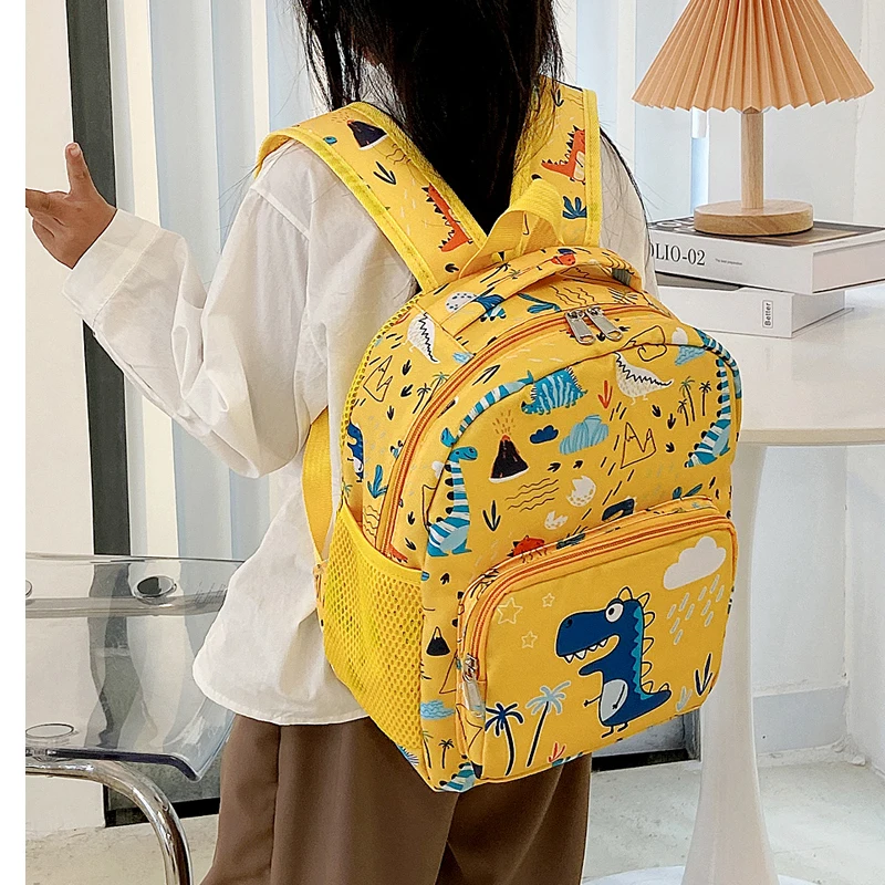 Детский школьный портфель с мультипликационным рисунком, рюкзак с единорогом и динозавром для мальчиков и девочек, школьные сумки для детс...