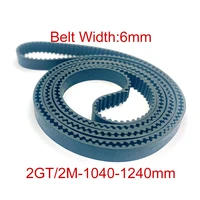 synchronous timing belt pitch length 2mgt 2m 2gt1040 1100 1110 1136 1140 1164 1180 1210 1220 1240 width 6mm rubber closed
