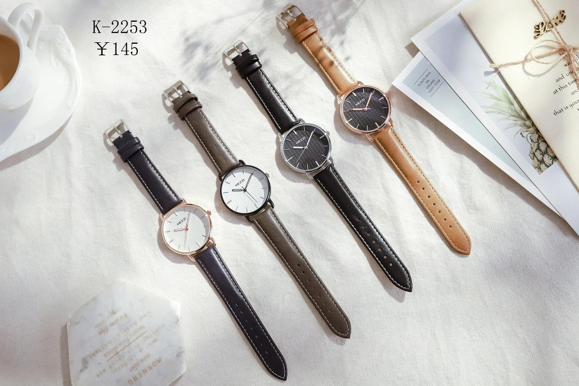 The same fashionable, cool and trendy women's watch made by Netcom is a simple quartz watch for senior high school students