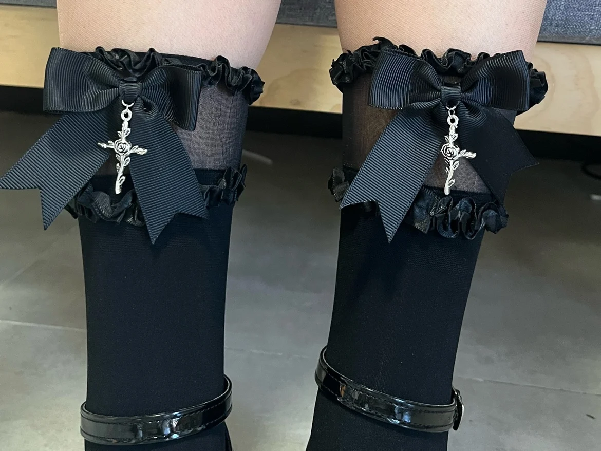 2023 New Lolita Style Butterfly Tube Socks for Women Japanese Style Spring Summer Calf Socks Fashion Sweet Cute Short Socks