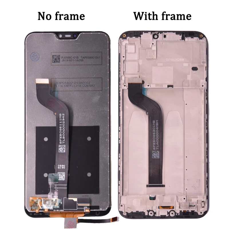for xiaomi mi a2 lite lcd display screen replacement for redmi 6 pro display touch digital panel assembly phone part repairment free global shipping