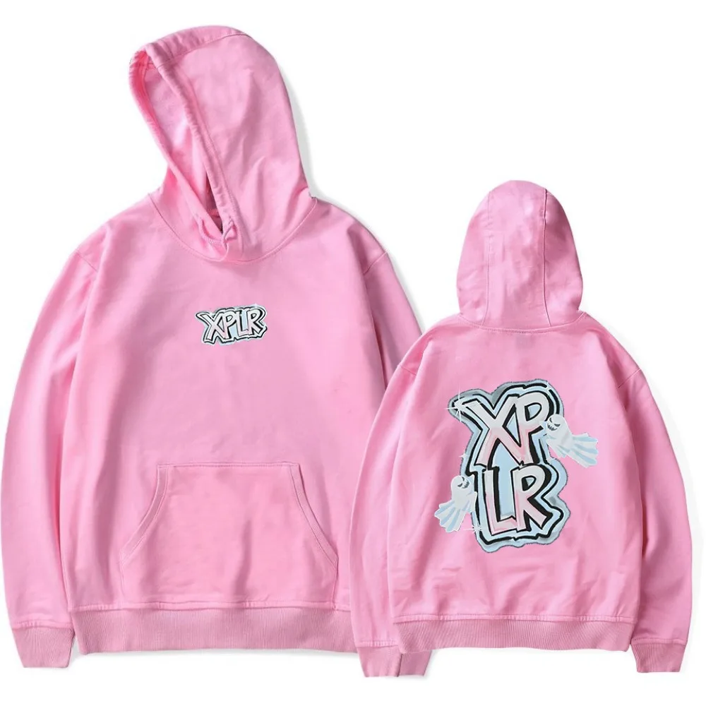 XPLR толстовки модные с буквенным принтом призрака граффити Sam And Colby Merch для мужчин