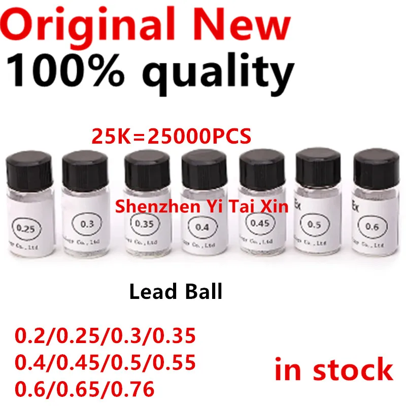 Свинцовый шариковый припой BGA для реболлинга 0 2 25 3 35 4 55 6 65