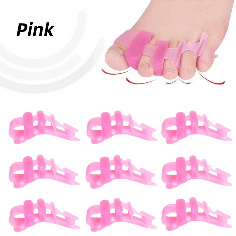 

6Pairs Toe Orthosis Separators Protector Bunion Corrector Hallux Valgus Bones Straightener Pedicure Tools Foot Care Hammer