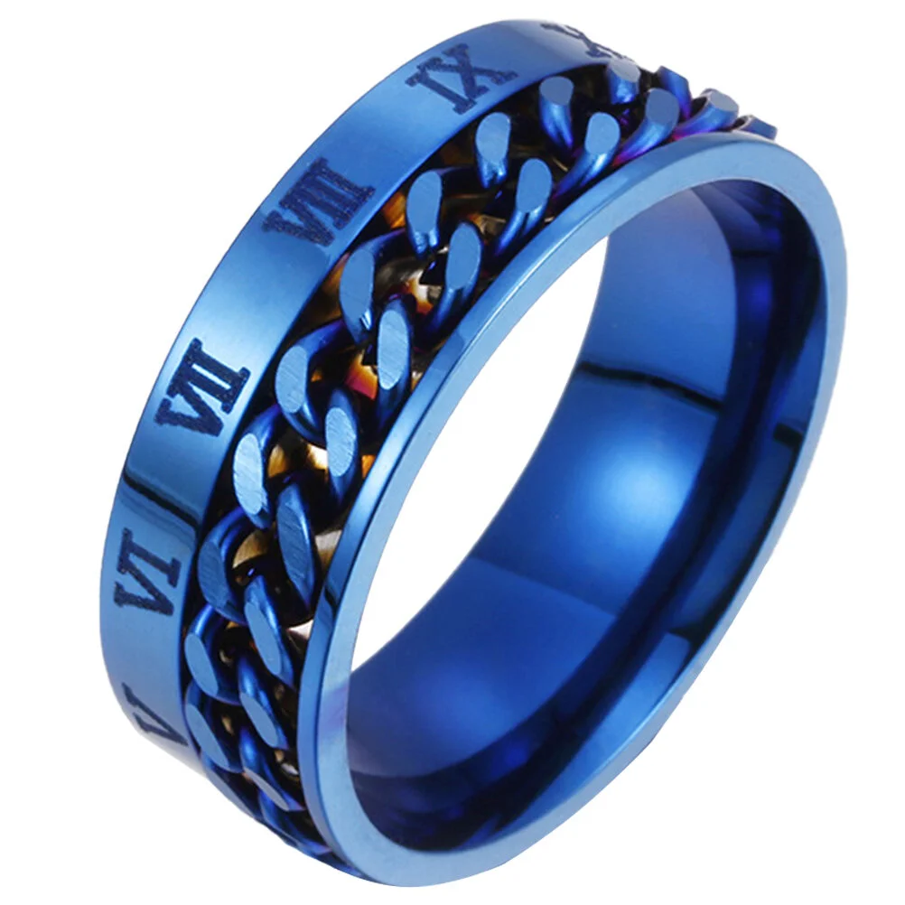 

Roman Numeral Ring Rings Men Stainless Steel Creative Jewelry Titanium Decorative Decoration Miss Unisex