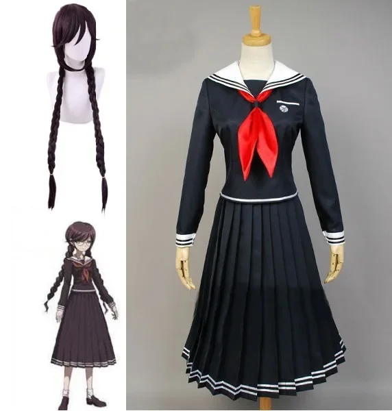 Игра Danganronpa Косплей Аниме Dangan Ronpa 2 костюм Touko Fukawa для косплея женская школьная