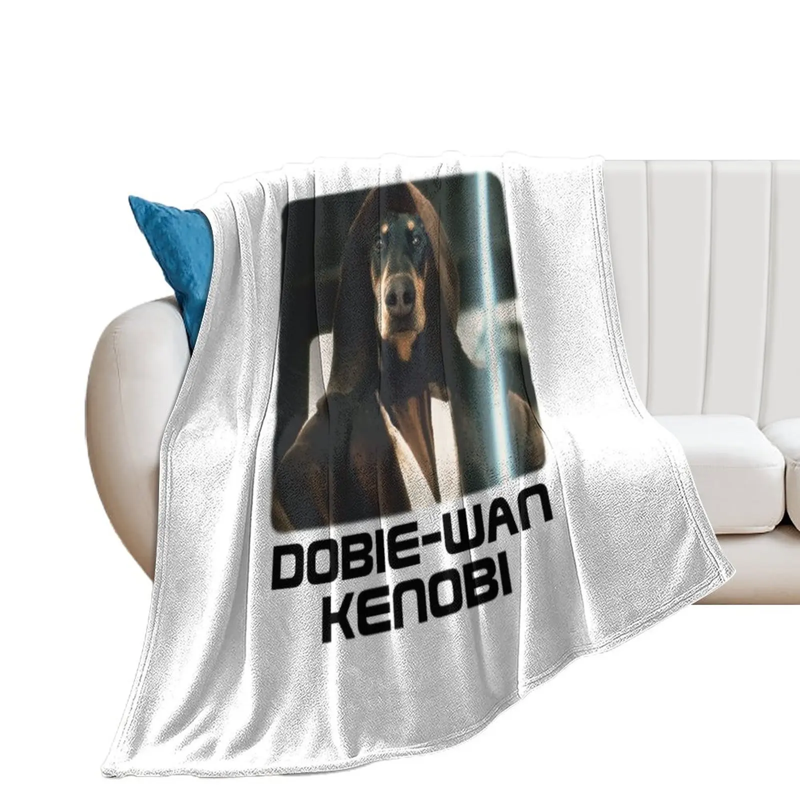Одеяло Dobie Wan Kenobi-Doberman забавный подарок декоративное покрывало роскошное