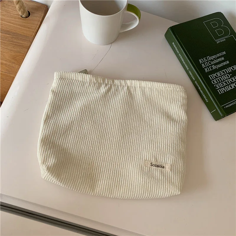 Женская сумочка для косметики Вельветовая дорожная косметичка девочек сумочки