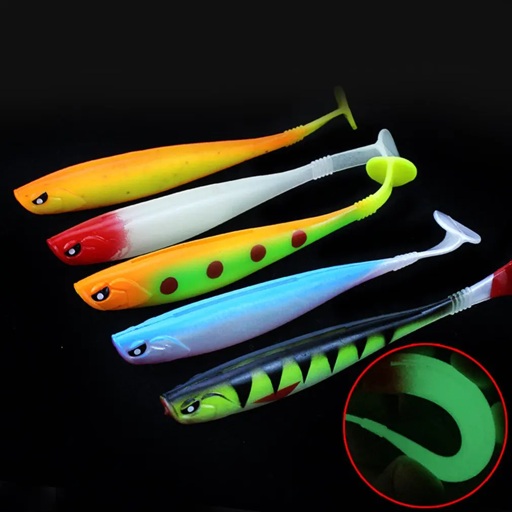 

2023 New 5pcs Soft Fishing Lure 12cm 10g Silicone Bait Shad Fish Lure High Quality Worms Bass Pike Minnow Swimbait Rubber