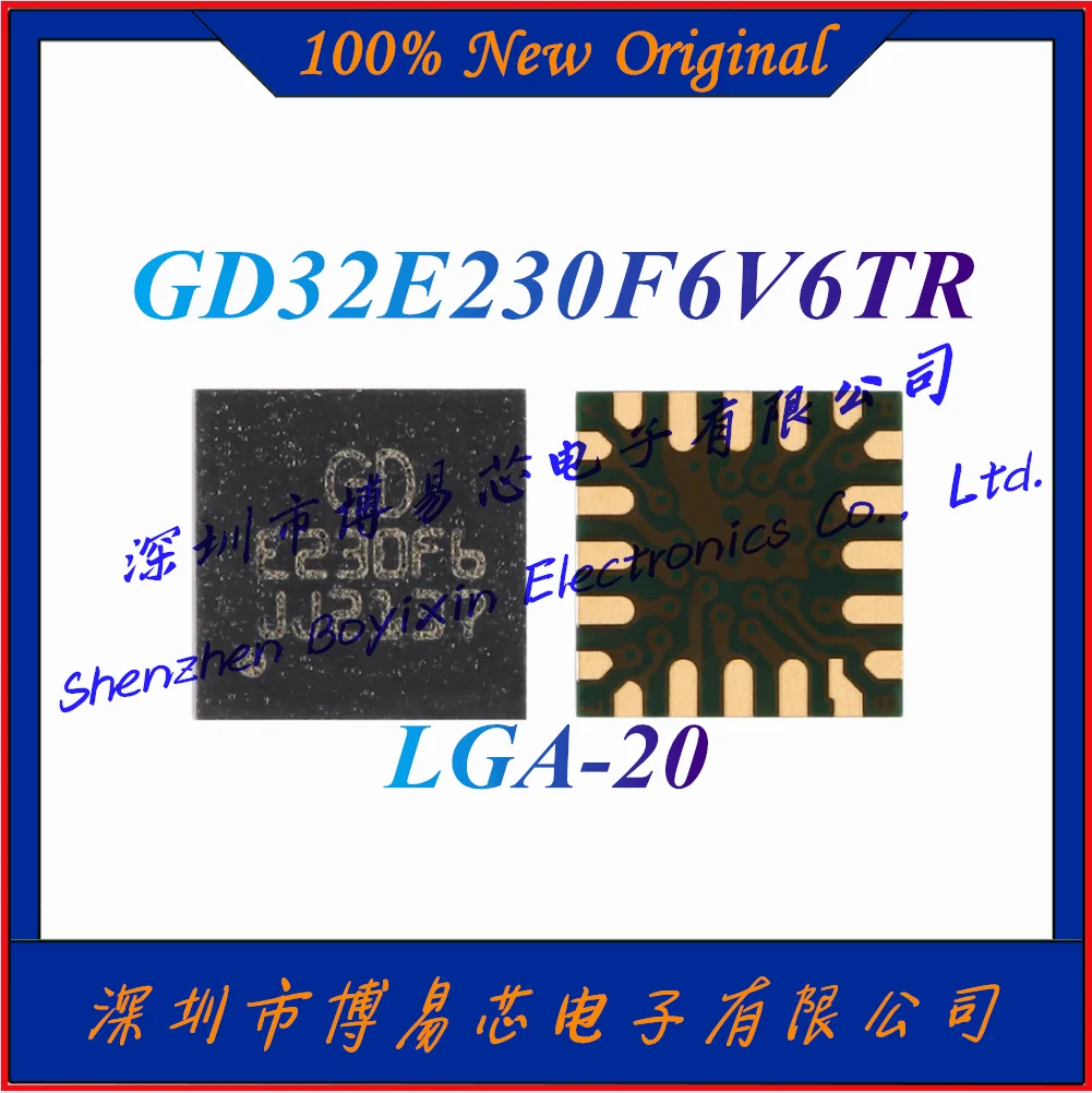 NEW GD32E230F6V6TR CPU: 72MHz Voltage: 1.8V~3.6V Capacity: 32KB Total RAM capacity: 6KB LGA-20