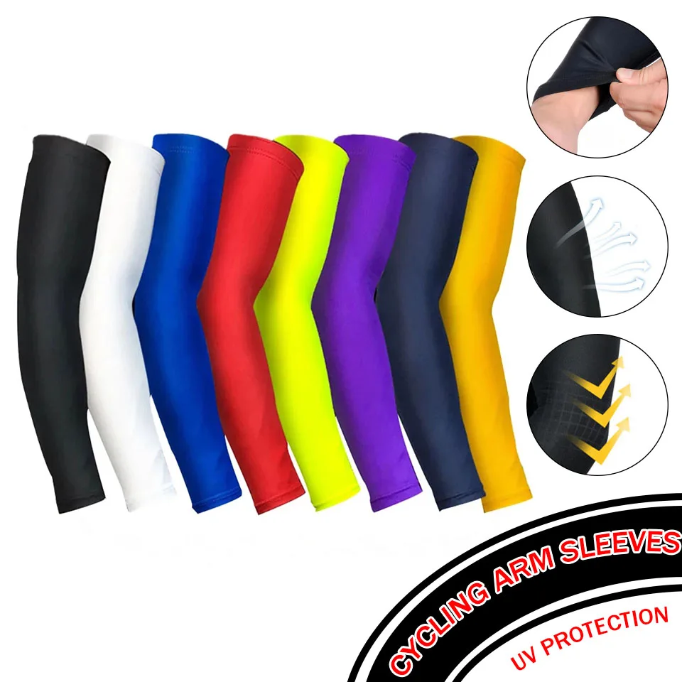 

Breathable UV Protection Elbow Pad Quick Dry Cycling Arm Sleeves Fitness Armguards Sports Cycling Arm Warmers