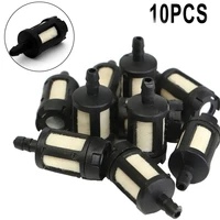 10pcs general fuel filter for gasoline machinery grass trimmer chainsaw 1 14 length od 12 id 18 fuel line lawn mower parts