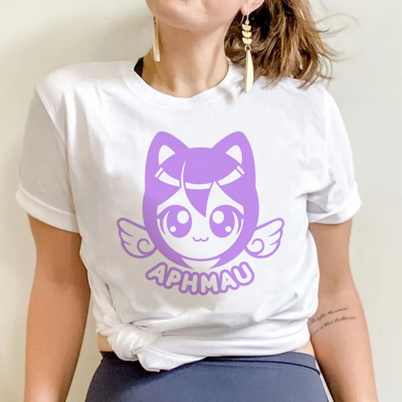 

Мужская одежда aphmau 2022, белая футболка с японским аниме