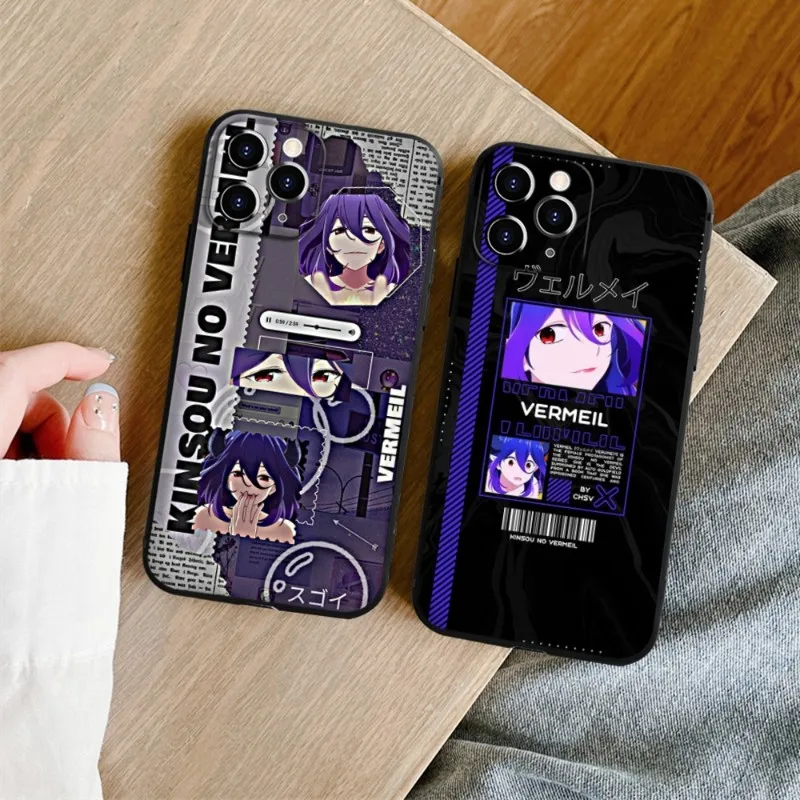 

Japanese anime Vermeil in gold Phone Case for iphone 14 13 12 11 Pro X Xs Max XR 7 8 Plus SE2020 Silicon Soft Covers