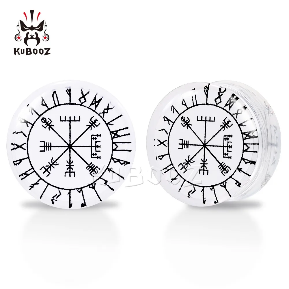 

Wholesale Price Transparent Acrylic Mysterious Pattern Ear Tunnels Plugs Gauges Piercing Earring Expanders Stretchers 38PCS