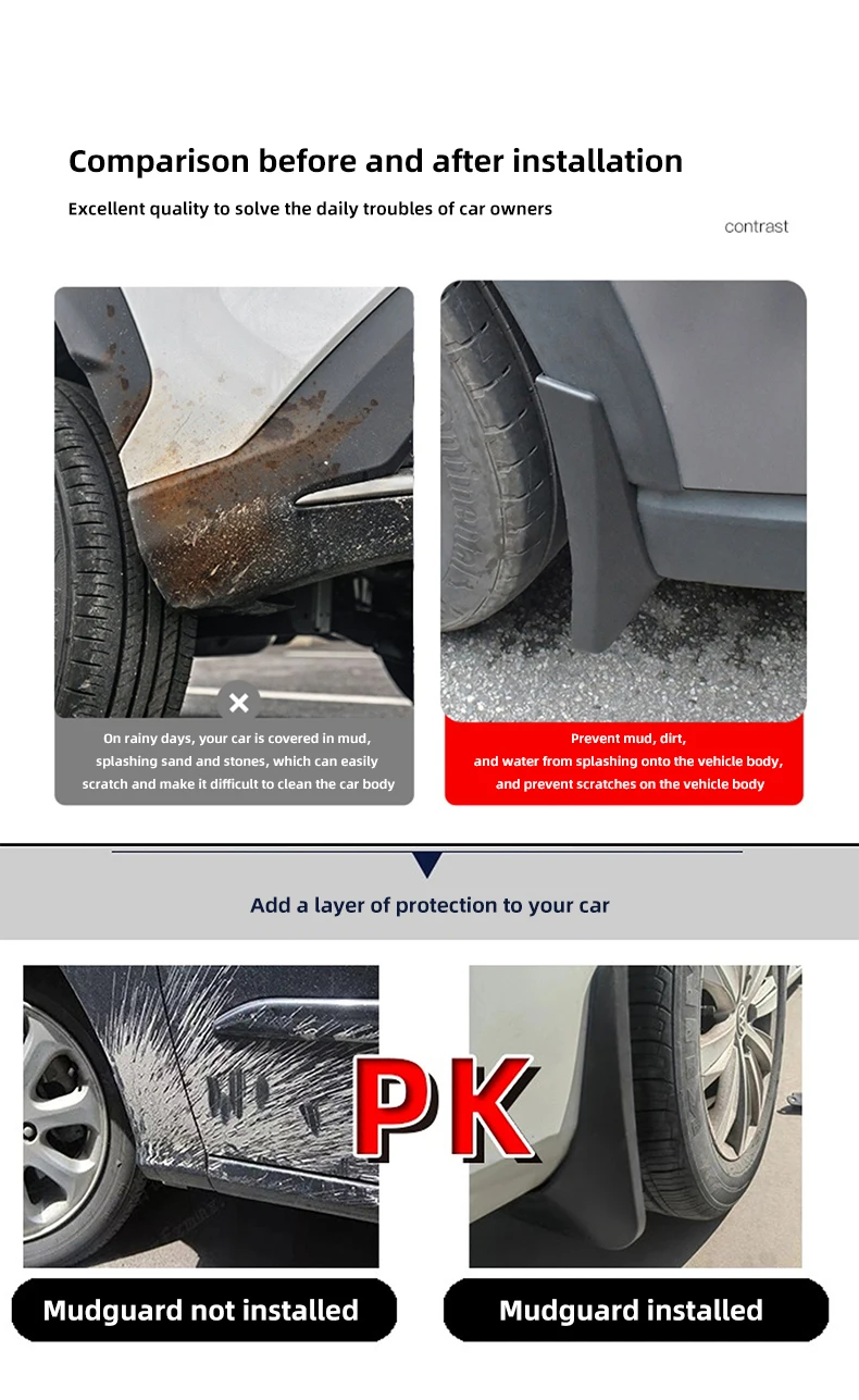 Фото Для Dongfeng Forthing 5 T5 EVO T-Five 2021-2026 Evolute i‑SKY: Автомобильные колесные арки, брызговики, аксессуары, защита от грязи №4