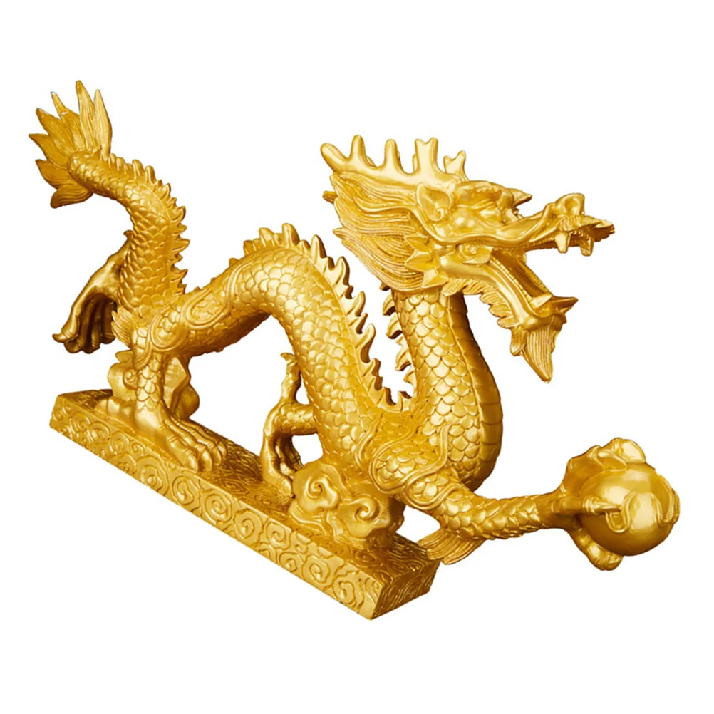 

Статуэтка дракона из смолы, фигурка животного, настольное украшение дракона