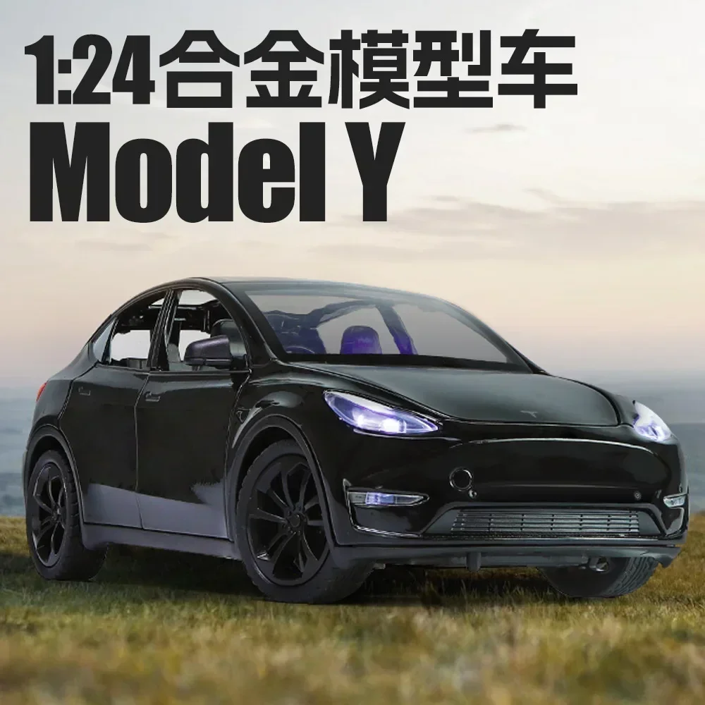 

Nicce 1:24 Tesla Model Y High Simulation Diecast Metal Alloy Model Car Sound Light Pull Back Collection Kids Toy Gifts C203