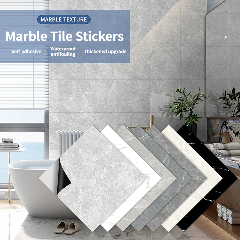 

Наклейки на пол с имитацией мрамора, водостойкие, 30 х30 см