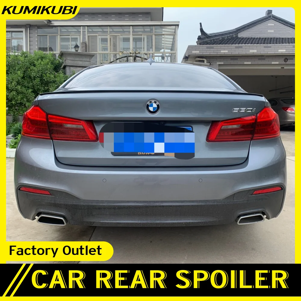 Задний спойлер G30 для багажника из углеродного волокна для BMW 5 серии G30 G38 седан 2018-2021 M5 Стиль Автомобильный задний спойлер для багажника Накладка на губы