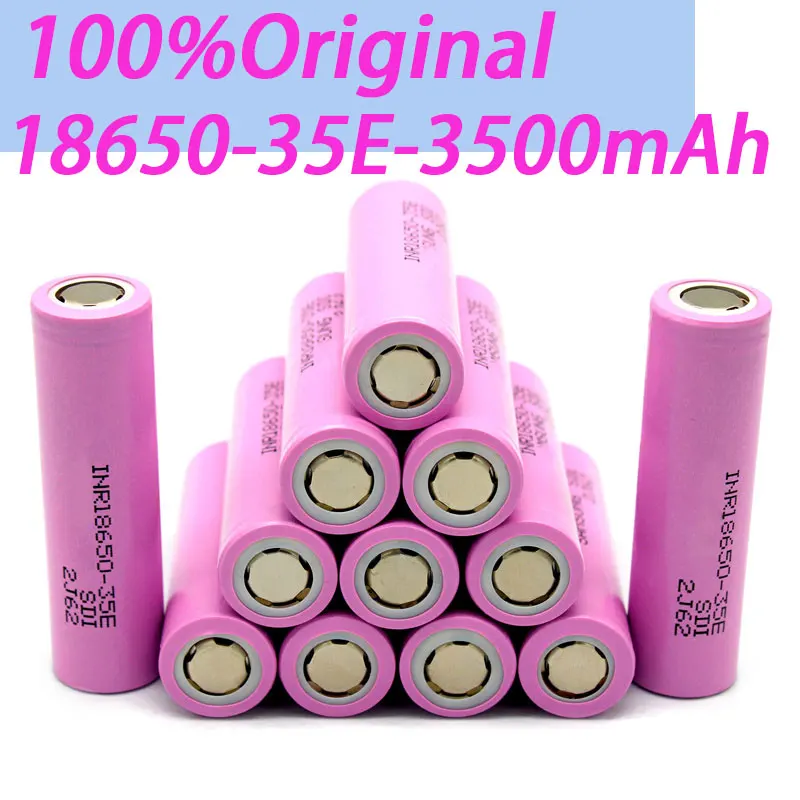 

35E 18650 Lithium-ion Rechargeable Battery 3.7v 3500mAh 25A Discharge 47g for Power Tools and Flashlights and Other Equipment