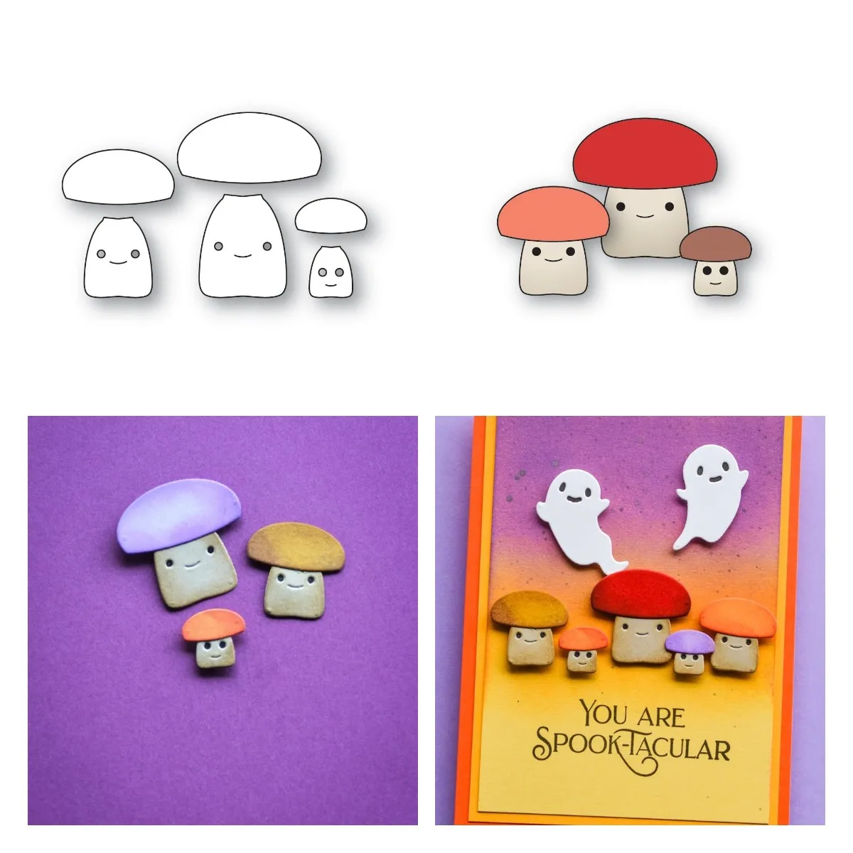 Изящные грибы рукоделие штампованные металлические штампы для DIY скрапбукинга