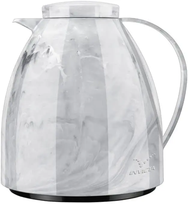 

Bule Viena Marble 400ml Branco Carrara Pote de água com punho chaleira de água do refrigerador da grande capacidade