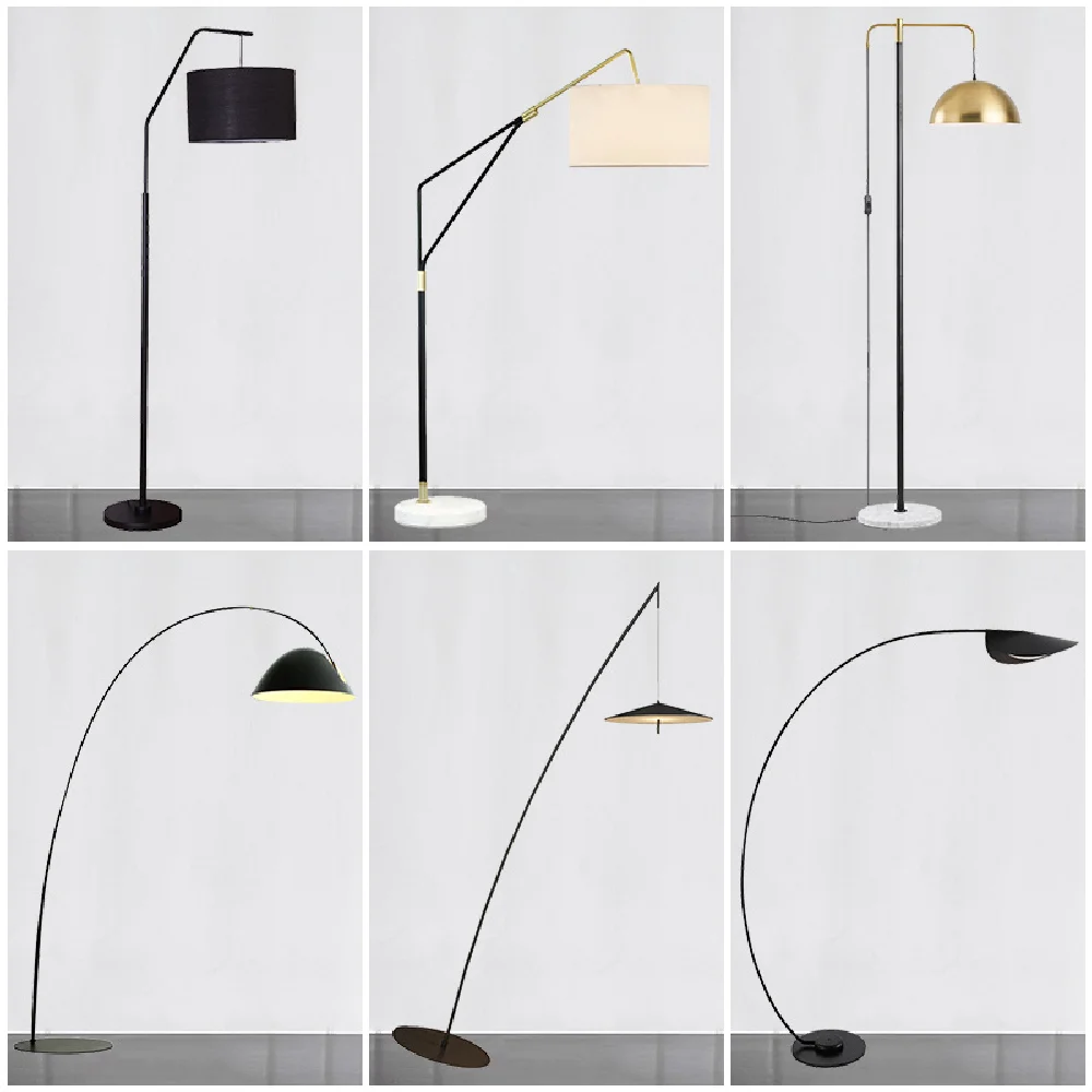 

Minimalism Design Light Fixture E27 Dimmable LED Floor Lamp Nordic Style Indoor Home Decor Appliance Lobby Living Room