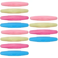 12 pcs useful toothbrush travel case portable toothbrush storage box for outdoor