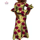 Женский комплект из юбки и топа с расклешенными рукавами, в африканском стиле