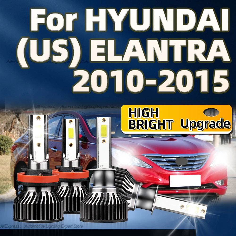 2/4 шт. автомобильные фары 6000 лм H1 H11 лампа 2010 K с вентилятором для HYUNDAI (US) ELANTRA 2011 2012