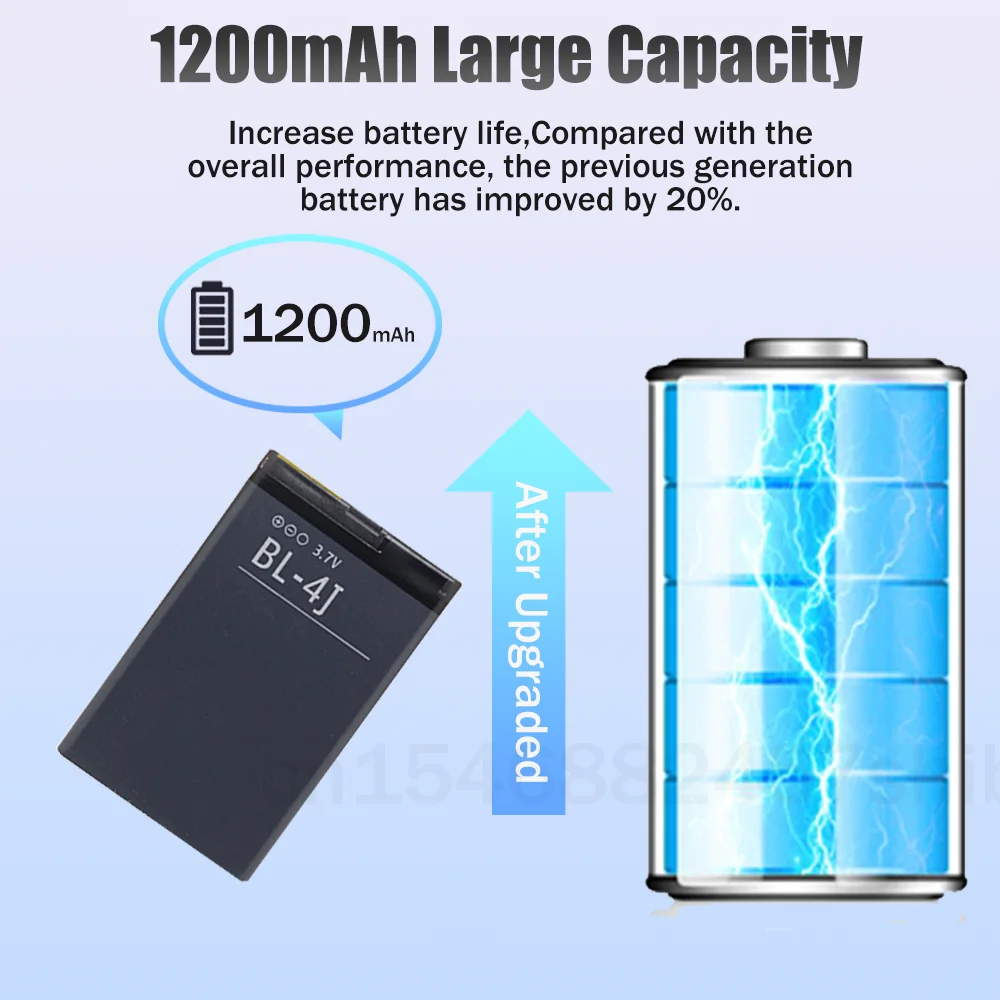 BL-4J BL 4J BL4J 3 7 V 1200mAh литиевая батарея для телефона Nokia C6 C6-00 C600 Lumia 620 Touch 3G запасные