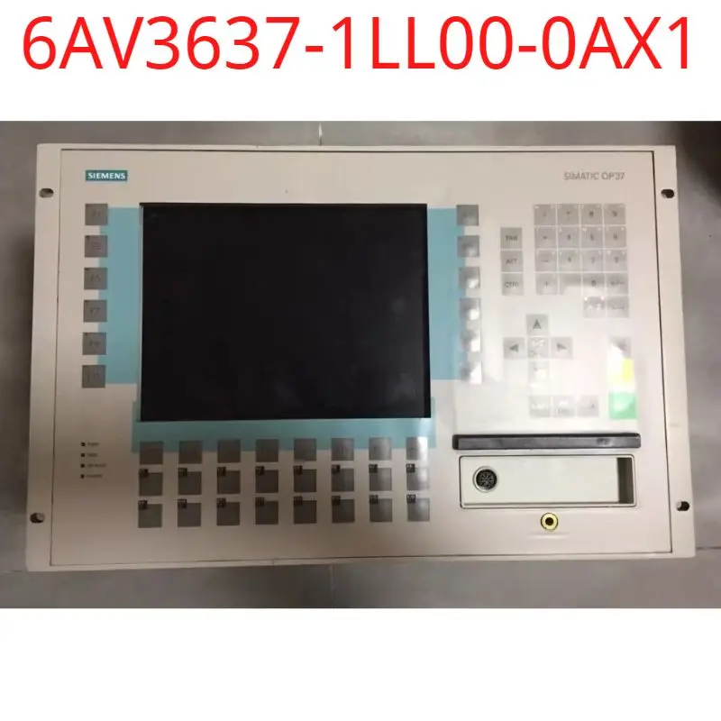 

used Siemens test ok real 6AV3637-1LL00-0AX1 OPERATOR PANEL OP37 PENTIUM 100 MHZ, 8 MB RAM W. LC COLOR GRAPH.DISPLAY (STN) W/O H