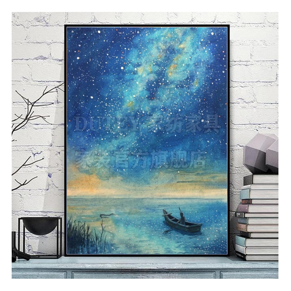 

Full Round/Square Diamond Embroidery Starry Galaxy Sky Cross Stitch 5D DIY Diamond Painting Landscape Picture Mosaic Home Decor
