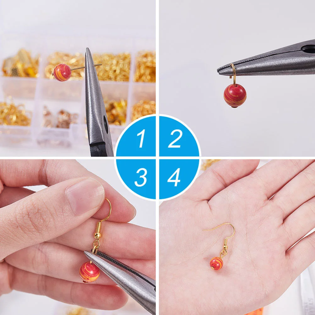 

Making Jewelry Earring Kit Supplies Dangle Bangle Hook Earrings Material Clasps Lobster Diy Clipper Stud Tool Bracelet Craft