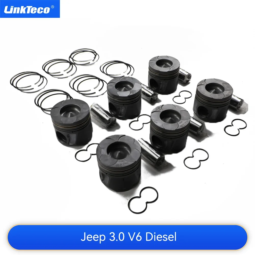 

Поршни для автозапчастей двигателя с комплектами колец STD 3,0 L Diesel V6 11-16 для JEEP Grand Cherokee Ram 1500 LANCIA EXF EXN 3,0L D